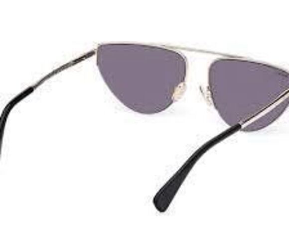 Max Mara Thin Gold Frame Catseye Aviator Sunglasses MM0122 Modern Chic Luxury main image 9